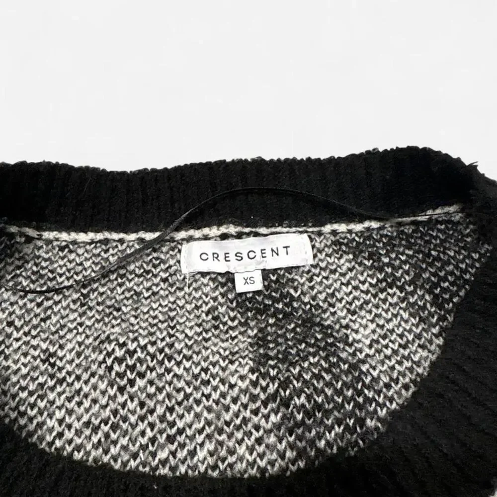 Crescent abstract knit sweater xs